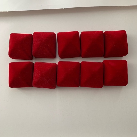 🆕 10 VELVET RING BOXES - Picture 3 of 7